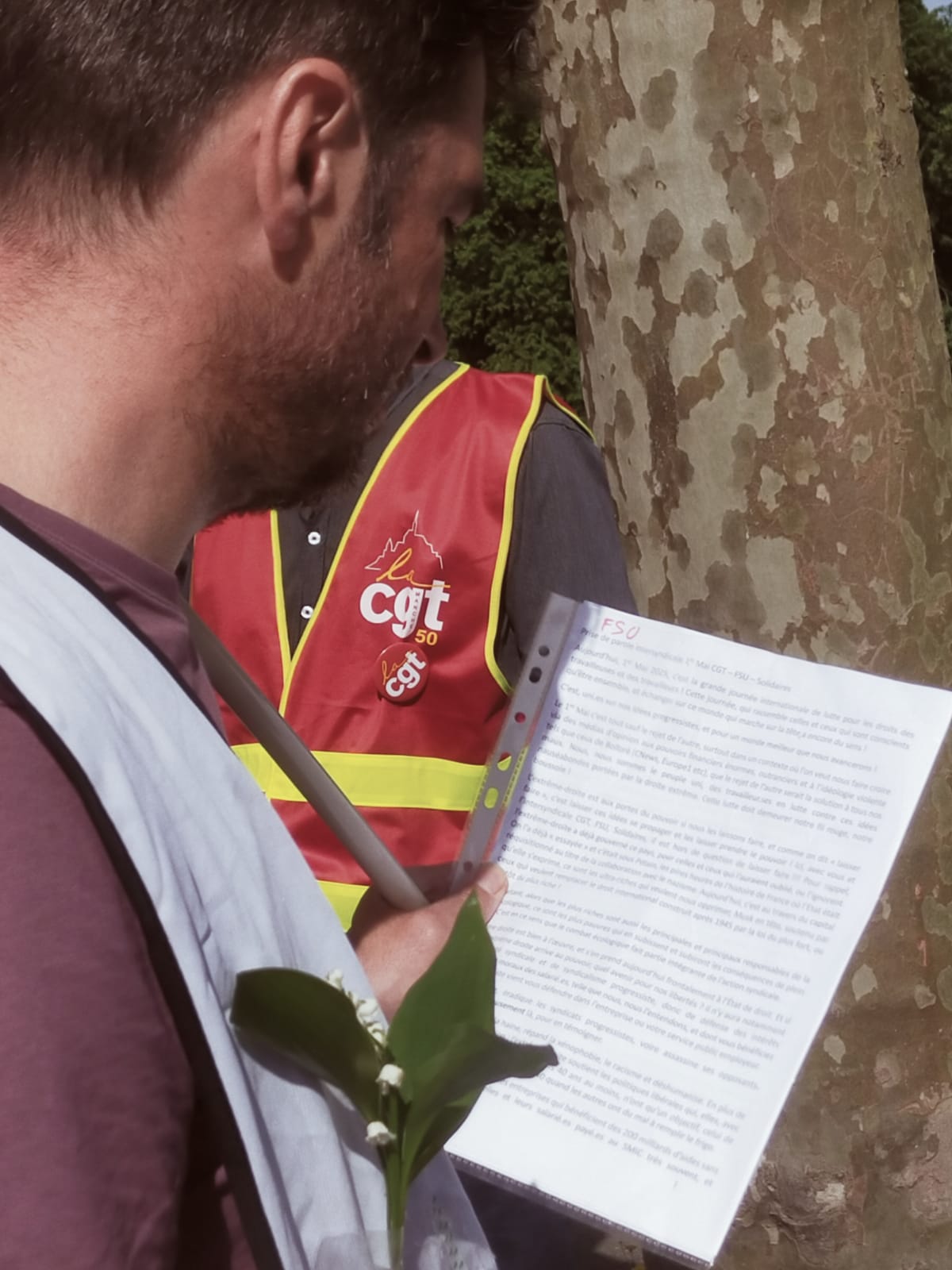 Manifestation du 1er mai &agrave; Avranches
