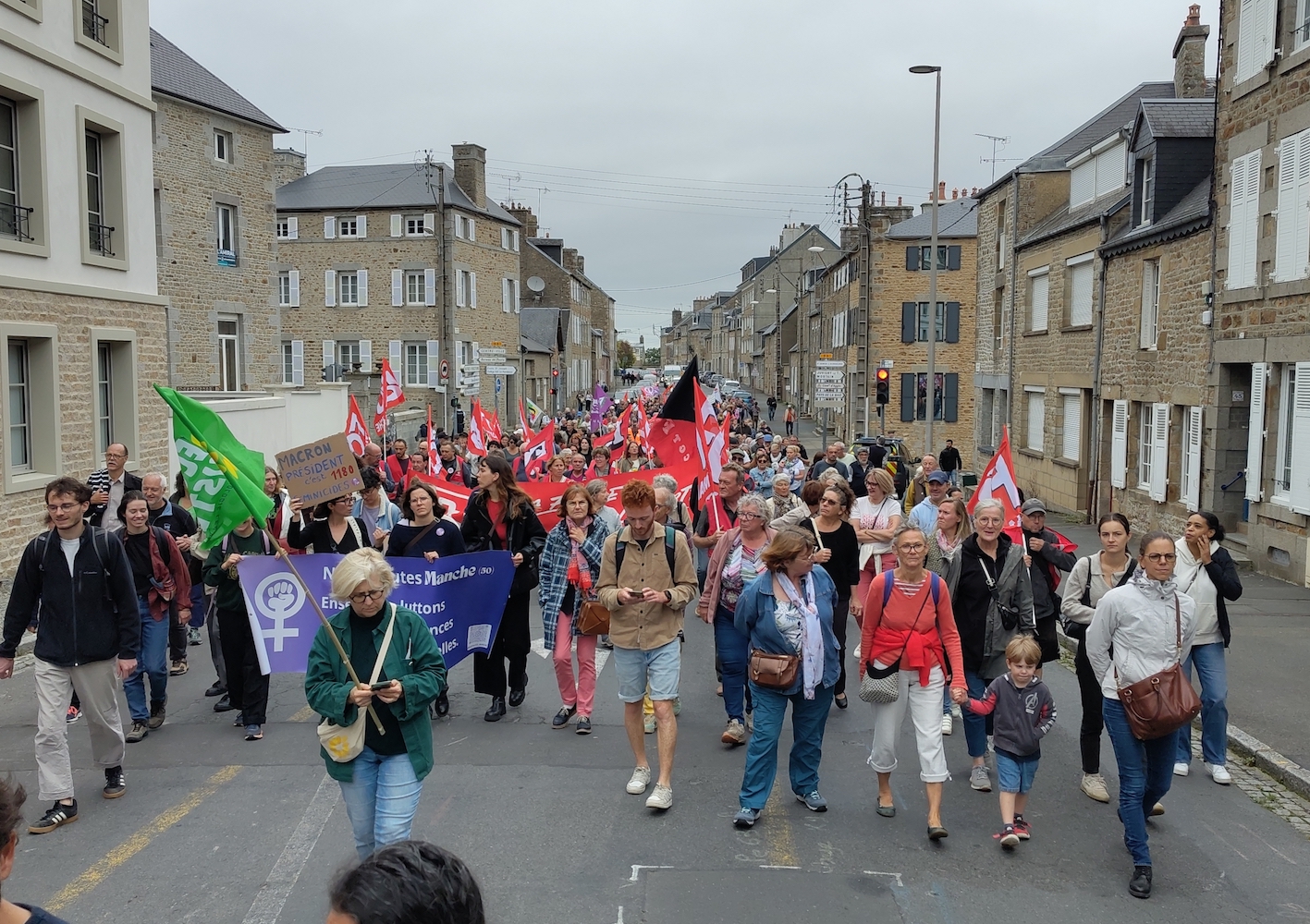 manifestation &agrave; Avranches le 18 septembre 2025