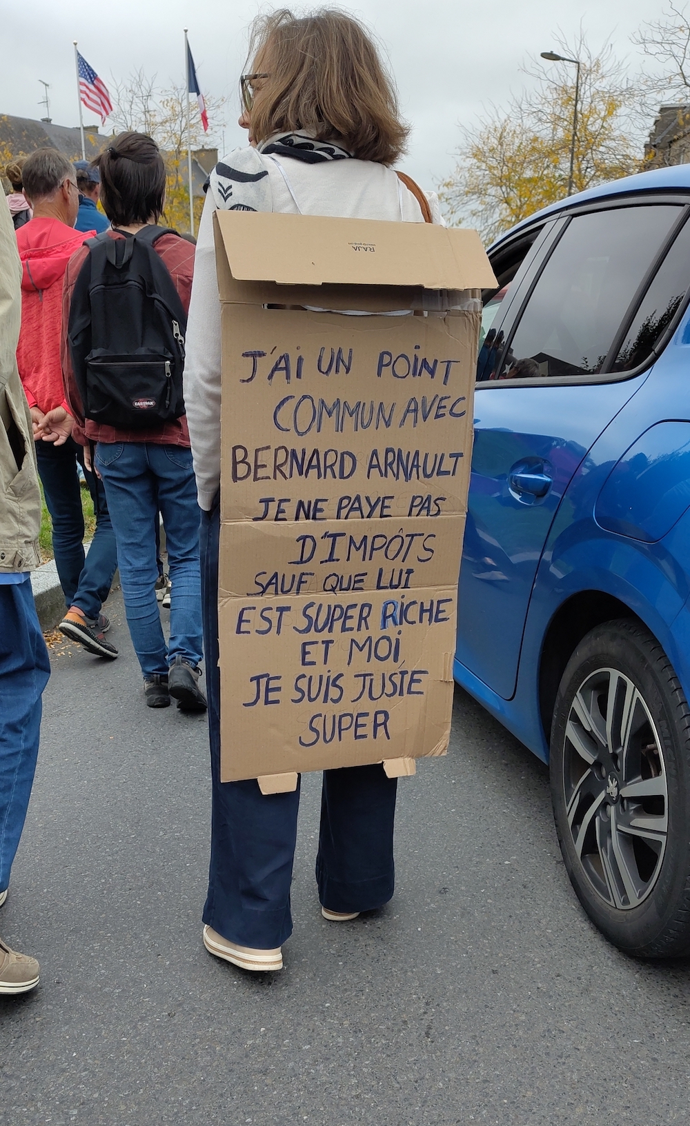 pancarte vue &agrave; Avranches le 18 septembre 2025