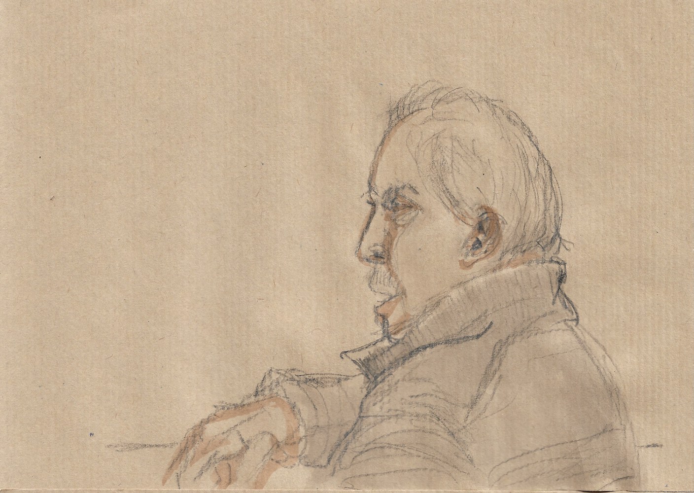 Alain croqu&eacute; par Phil Duhem