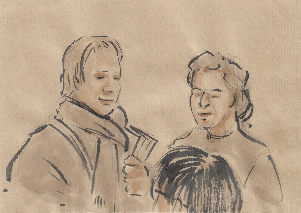 C&eacute;line croqu&eacute;e par Phil Duhem